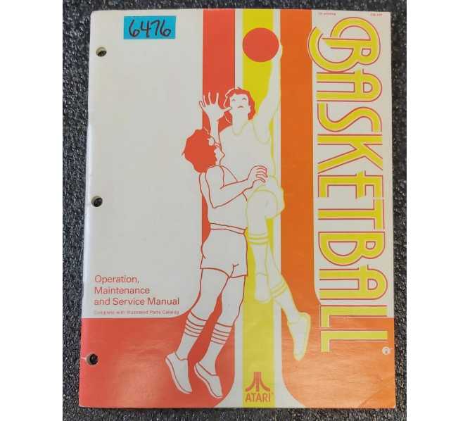 ATARI BASKETBALL Arcade Game Operations, Maintenance & Service Manual #6476