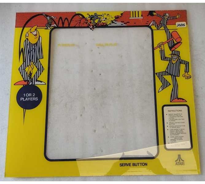 ATARI BREAKOUT Arcade Game PLEXIGLASS MONITOR BEZEL (2335) 