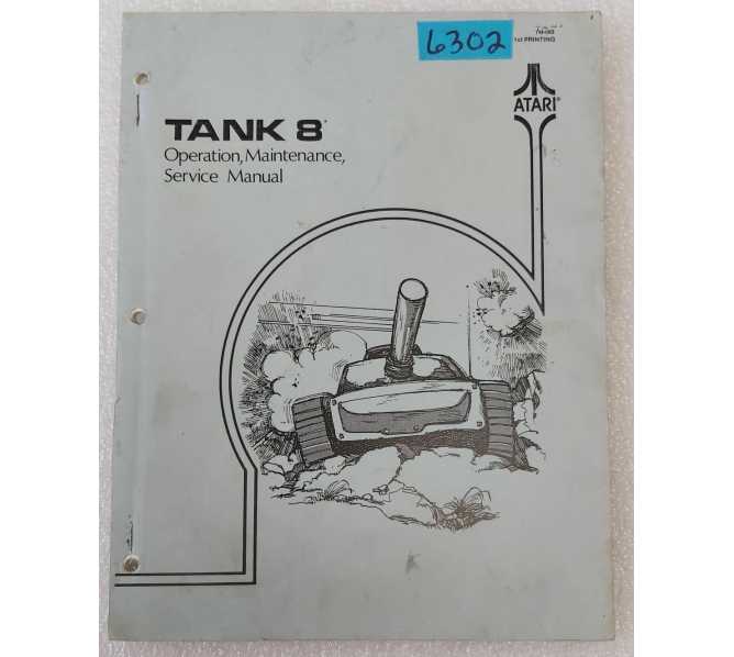 ATARI TANK 8 Arcade Game Operations, Maintenance & Service Manual #6302