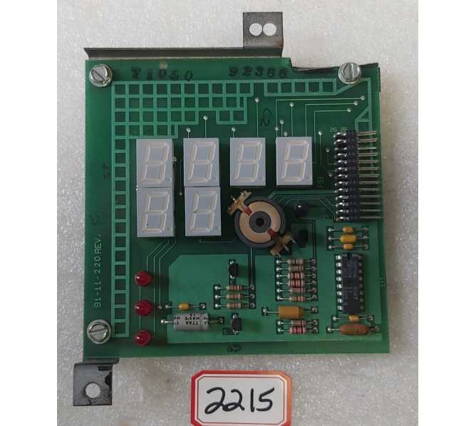 AUTOMATIC PRODUCTS AP7000 Vending Machine DISPLAY Board #91-11-220 (2215)