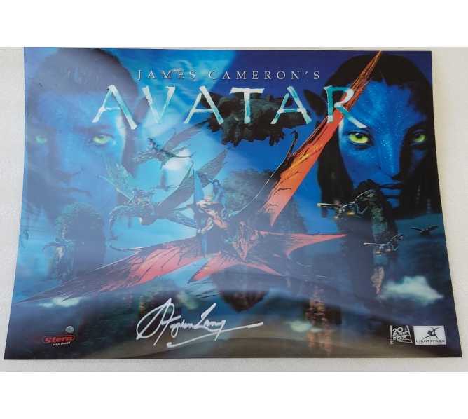 AVATAR Limited Edition 3D Lenticular Pinball Translite #830-52B1-00 (7647) signed by STEPHEN LANG