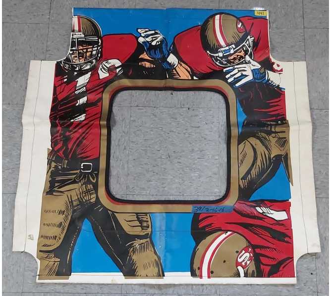 Arcade Game FOOTBALL THEME VINYL BACKBOARD Cover  