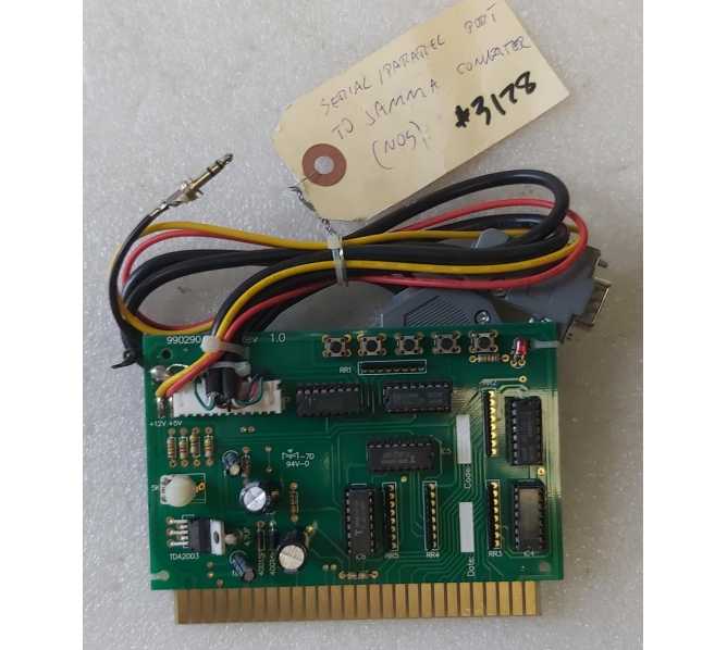 Arcade Game SERIAL/PARALLEL to JAMMA CONTROLLER Board #990290 (3178) 