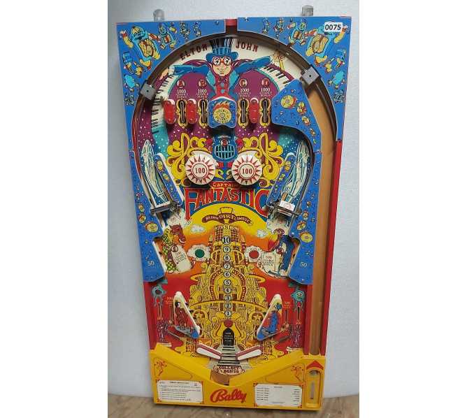 BALLY CAPTAIN FANTASTIC Pinball Machine Playfield (0075)
