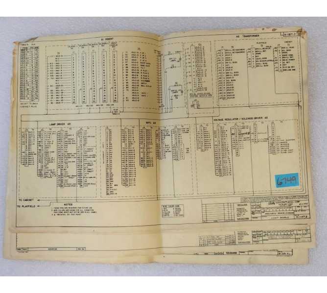 BALLY LOST WORLD Pinball Machine SCHEMATICS #6749