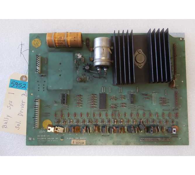 BALLY SYSTEM 1 Pinball SOLENOID DRIVER Board #5952  