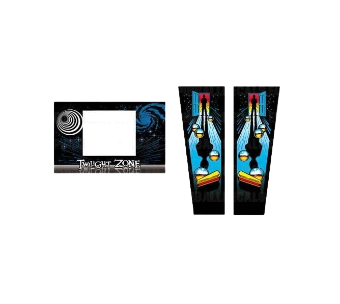 BALLY TWILIGHT ZONE Pinball Machine 3 piece Decal Set (2486)