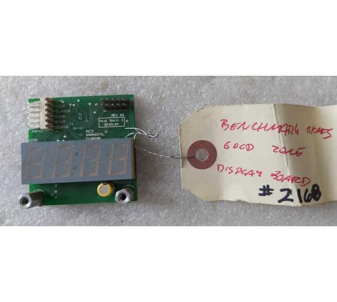 BENCHMARK GOLD ZONE Arcade Game DISPLAY Board (2168) 