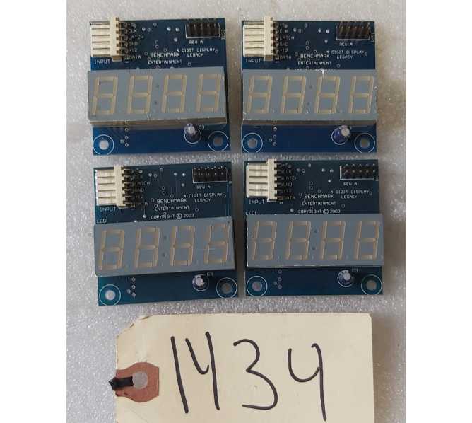 BENCHMARK GOLDZONE Arcade Game DISPLAY Boards (1434)