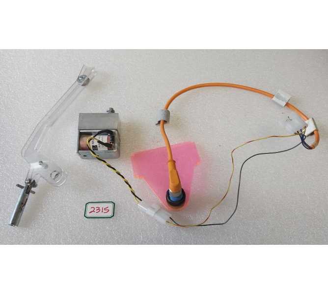 BENCHMARK MONSTER DROP Redemption Game BALL RELEASE SOLENOID w ARM & SENSOR (2315)