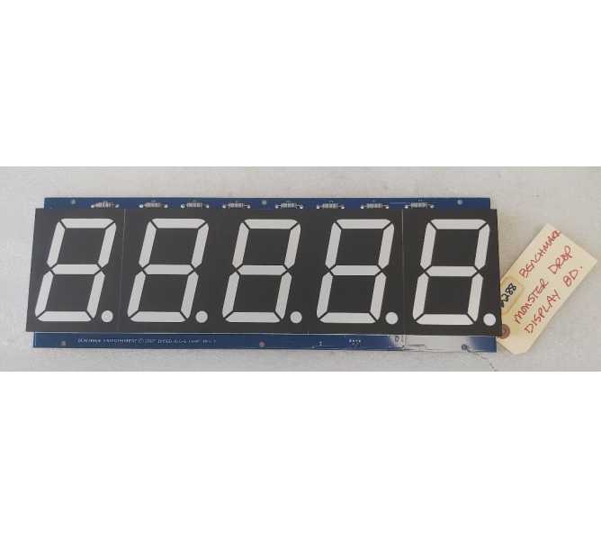 BENCHMARK MONSTER DROP Redemption Game UPPER DISPLAY Board #BA5DD-010-E (2288)