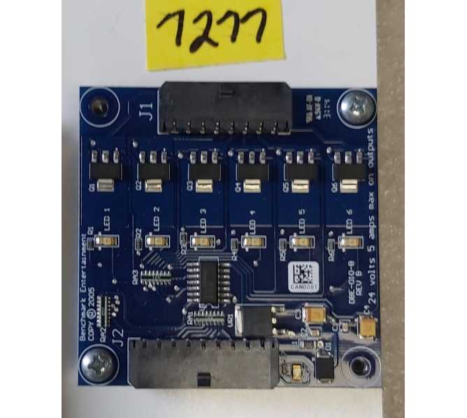 BENCHMARK RED HOT Ticket Redemption Arcade Game DBE-010 B Rev B Board #7277
