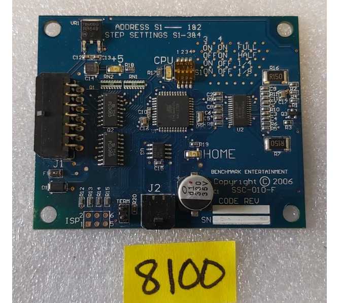 BENCHMARK RED HOT Ticket Redemption Arcade Game SSC-010F Board #8100 