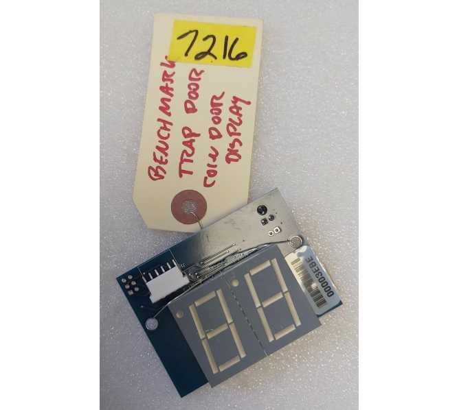 BENCHMARK Redemption Game TRAP DOOR / COIN DOOR Board #7216