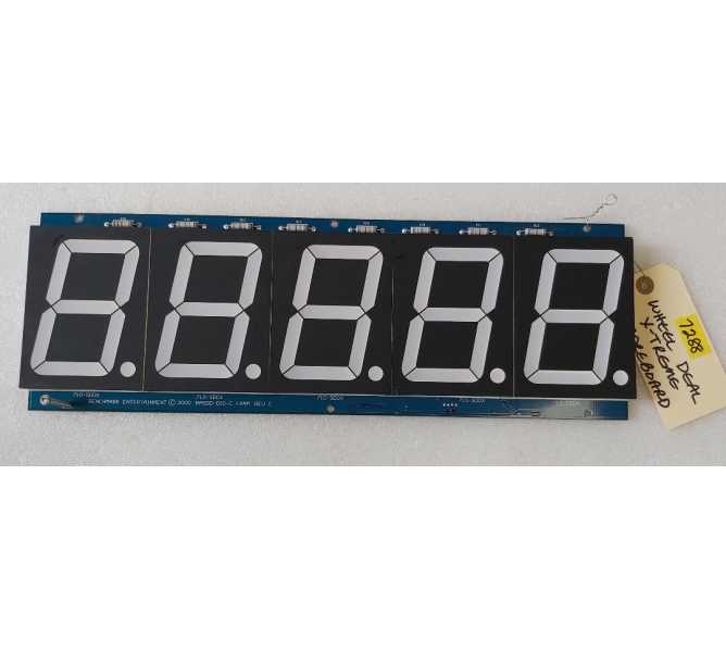 BENCHMARK WHEEL DEAL / RED HOT / X-TREME Ticket Redemption Arcade Game SCOREBOARD #BA5DD-010-C (7288) 