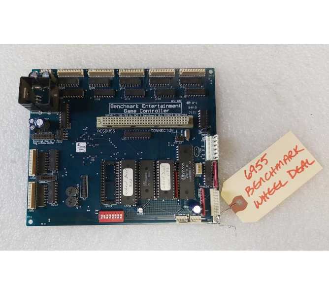 BENCHMARK WHEEL DEAL Redemption Arcade Machine Game PCB Printed Circuit MAIN CONTROL Board #6955 