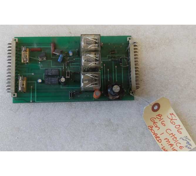 BETSON BIG CHOICE CRANE Arcade Game MAIN Board #5606 