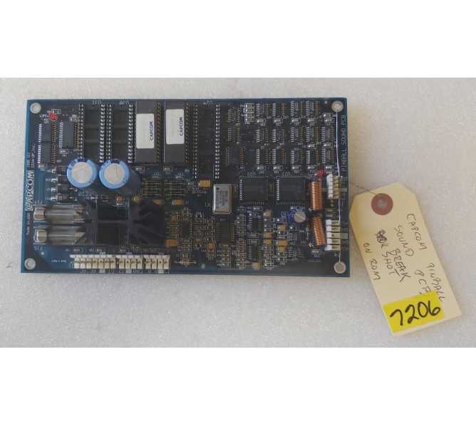 CAPCOM BREAKSHOT Pinball Machine SOUND Board #7206 