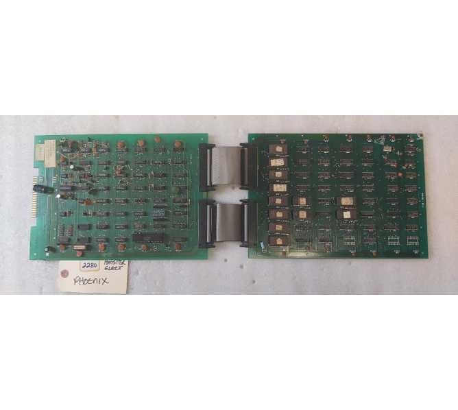 CENTURI PHOENIX Arcade Game BOARD Set #TIM 8001 & #TIM 8002 (2280) 