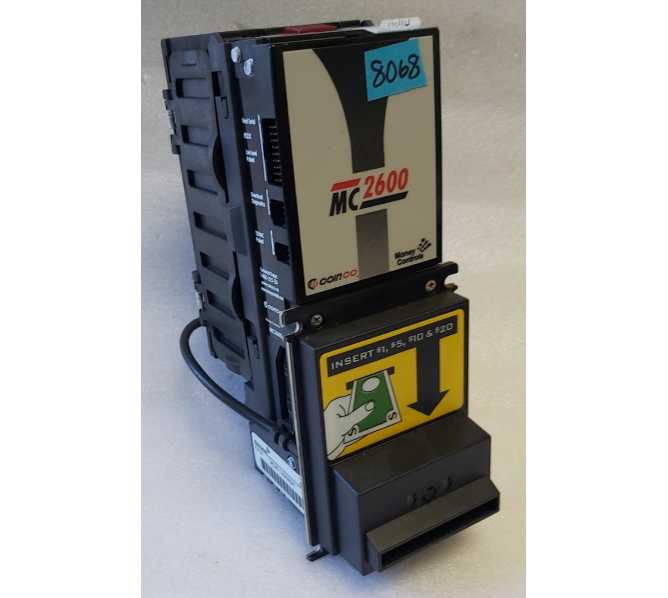 COINCO MC2600 Part #MC2611U5A00041 (8068) 120V $1's-$20's Bill Acceptor 