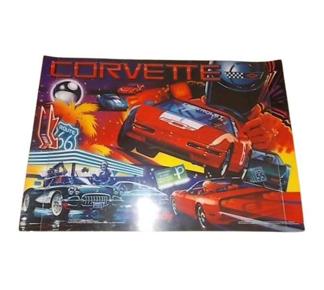 WILLIAMS CORVETTE Pinball Machine Translite #31-1357-50036 (2)  