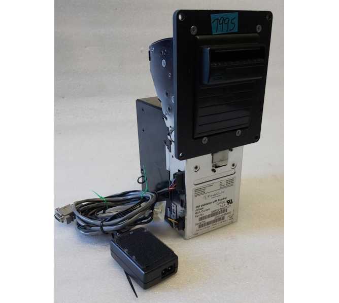 CRANE Cashcode SMR-2005-US7027 Bill Validator Acceptor DBA w Stacker & Lockable Cassette (7995)