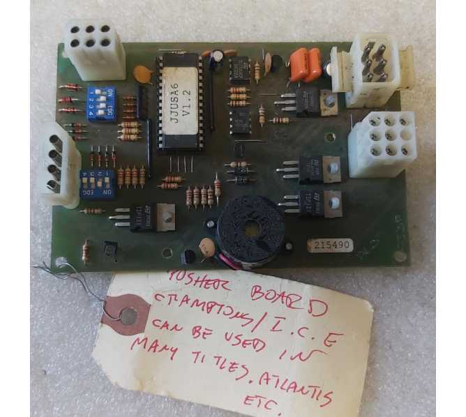 CROMPTONS ICE Pusher Hopper Control Board - ATLANTIS + Many More Games (2050)