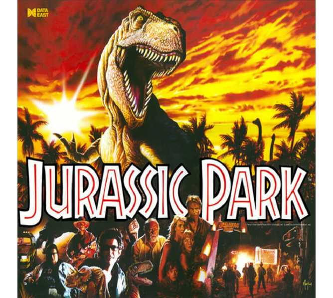 DATA EAST JURASSIC PARK 1993 Pinball Machine TRANSLITE Artwork Graphic #6912  