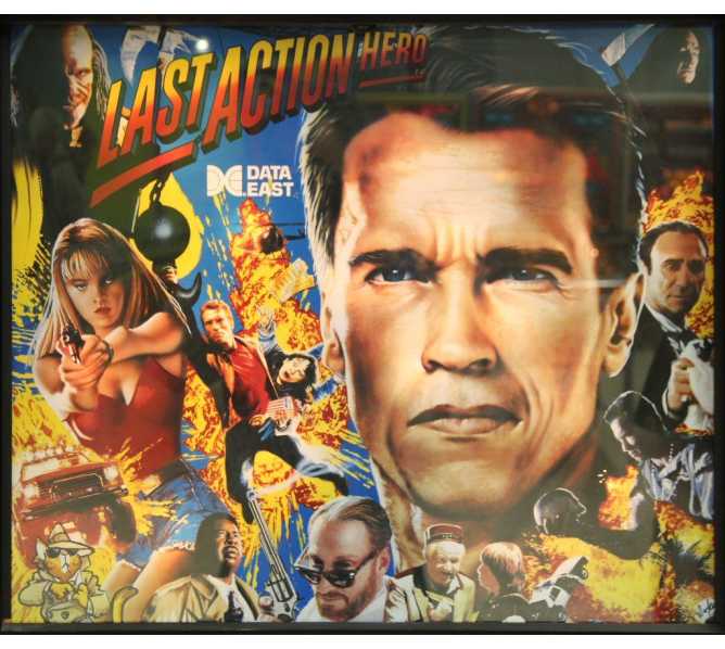 DATA EAST LAST ACTION HERO Pinball Machine Translite Backbox Artwork (1119F)