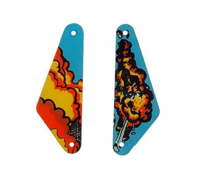 DATA EAST LETHAL WEAPON 3 Pinball Machine SLINGSHOT PLASTIC Set #5753 