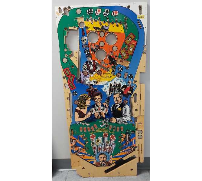 DATA EAST MAVERICK Pinball Machine Game Playfield #7065 