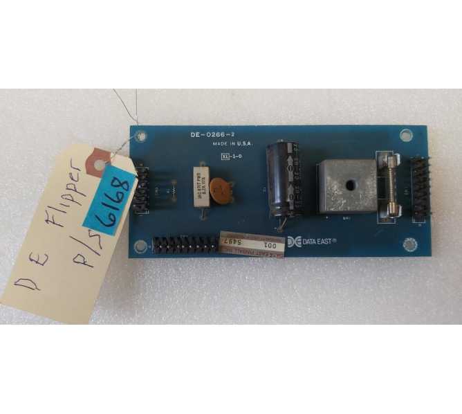 DATA EAST Pinball FLIPPER POWER SUPPLY Board - #6168  