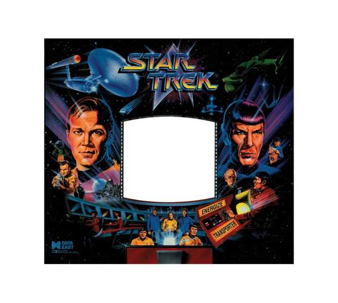 DATA EAST STAR TREK 25th Anniv. Pinball Machine FILM Translite Backbox Artwork (2494)