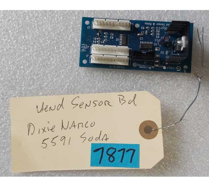 DIXIE NARCO 5591 SODA Vending Machine DUAL VEND SENSOR & RELAY Board #7877