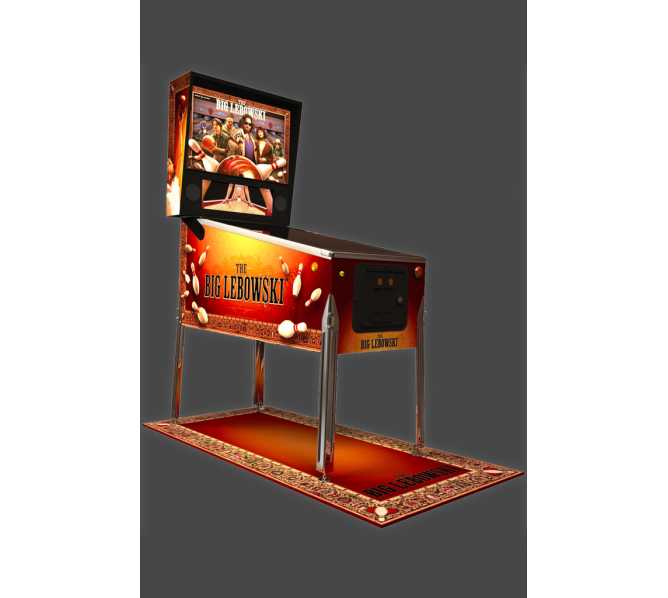 DUTCH PINBALL THE BIG LEBOWSKI Pinball Machine with STARRY LIT APRON for sale - NEW IN BOX - IN STOCK!