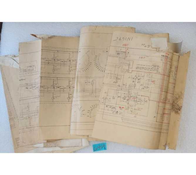 DYNALEC CORP. GOLF IT Arcade Game SCHEMATICS #6459  