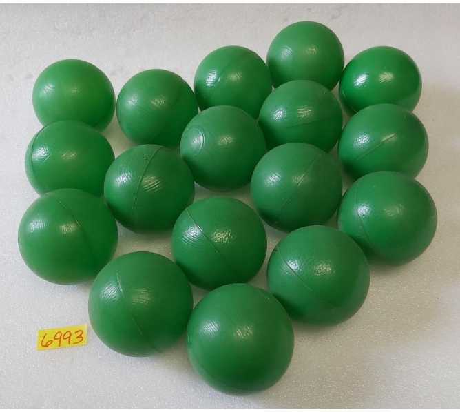 FIVE STAR REDEMPTION RAPTOR CAPTOR Redemption Arcade Game LOT of 17 GREEN PLASTIC BALLS #6993 