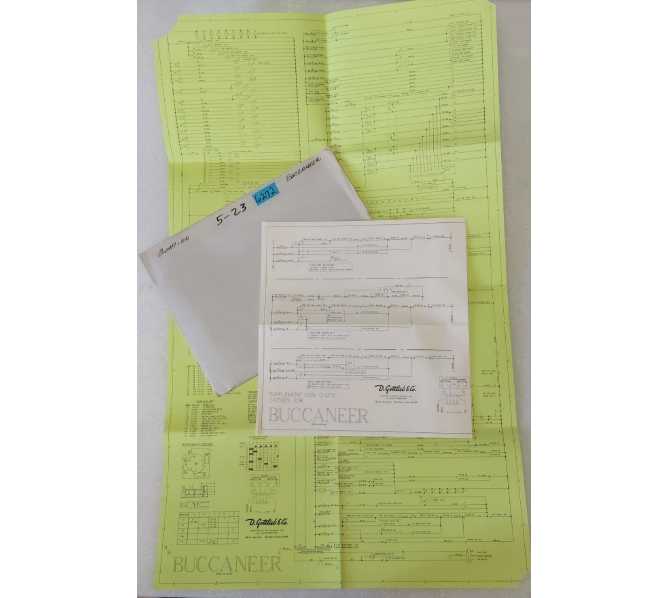 GOTTLIEB BUCCANEER Acade Game Schematic #6272  