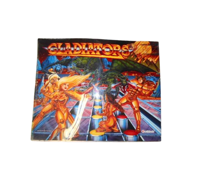 GOTTLIEB GLADIATORS Pinball Machine Translite #28833-737 (0127)