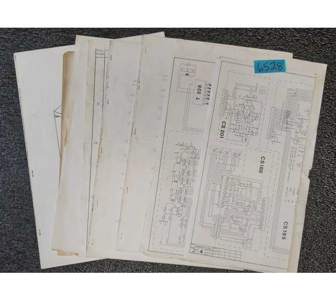 GOTTLIEB SOLAR CITY Pinball Schematics & Misc. #6528 