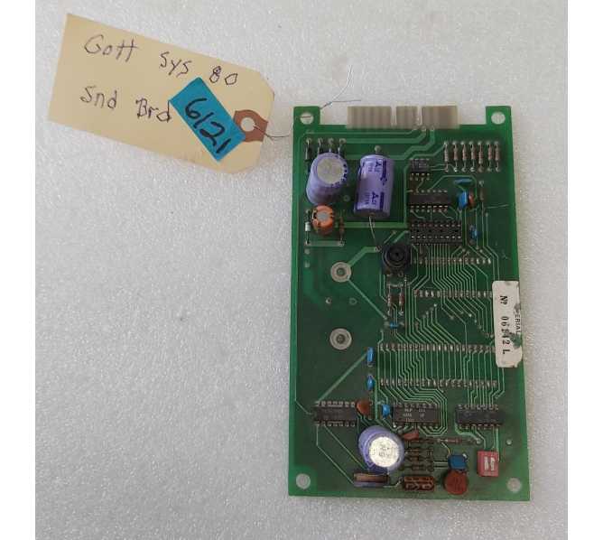 GOTTLIEB SYSTEM 80 Pinball SOUND Board #6121