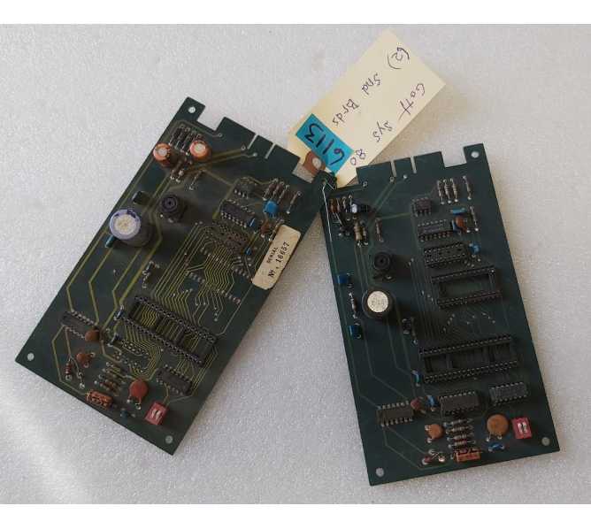 GOTTLIEB SYSTEM 80 Pinball SOUND Board Lot of 2 #6113