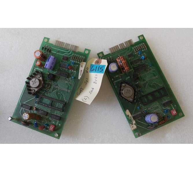 GOTTLIEB SYSTEM 80 Pinball SOUND Board Lot of 2 #6115