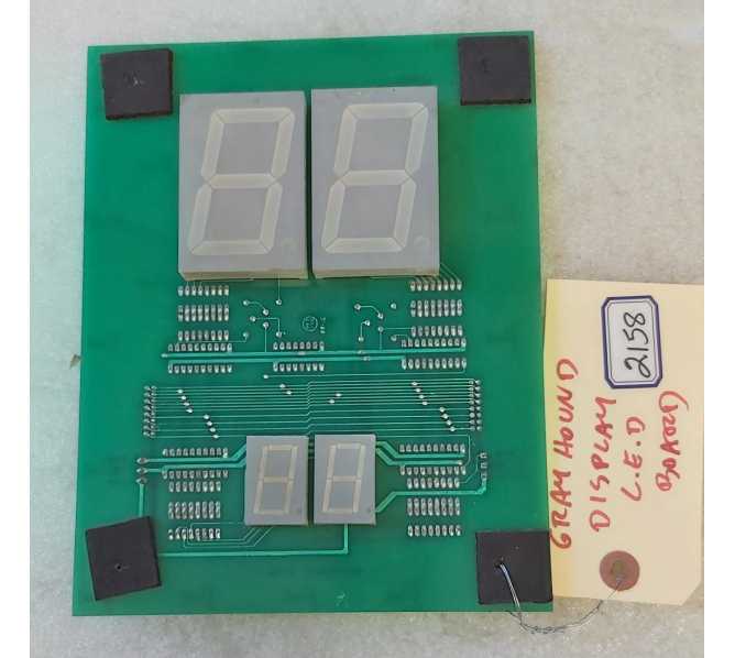 GRAYHOUND ELECTRONICS CRANE Arcade Game LED DISPLAY Board #2158 
