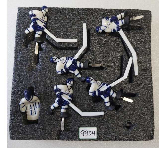 ICE Super Chexx Dome Bubble Hockey TORONTO MAPLE LEAFS AWAY (WHITE) TEAM MEN Set #9954
