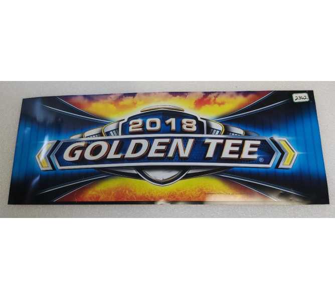 IT GOLDEN TEE 2018 Arcade Game FLEXIBLE Overhead Marquee Header (2362)