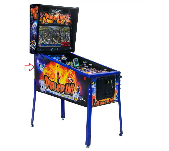 JERSEY JACK DIALED IN LE Pinball Machine Game LEFT SIDE Cabinet Decal #5546  