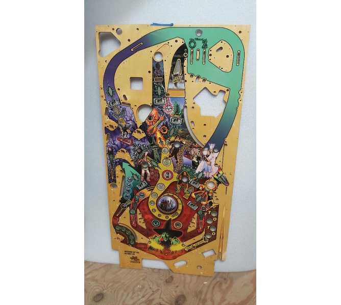 JERSEY JACK PINBALL WIZARD OF OZ WOZ Pinball Machine Production Reject Playfield #05-4001-00 (1)