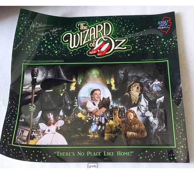 JERSEY JACK Pinball WIZARD OF OZ MYLAR TRANSLITE (2495)
