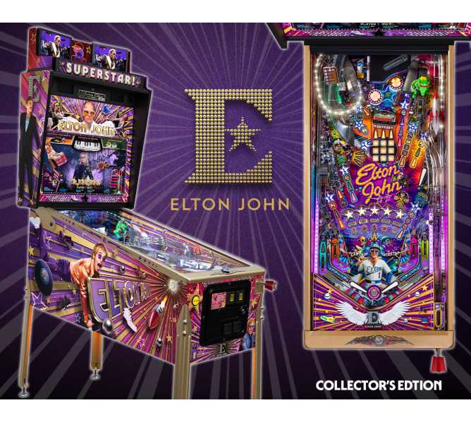 JERSEY JACK Pinball ELTON JOHN COLLECTOR'S EDITION Pinball Machine for sale